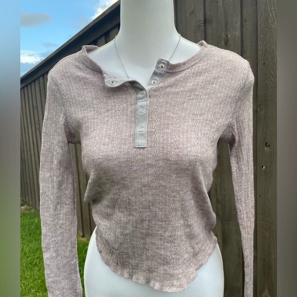 Lace long sleeve top